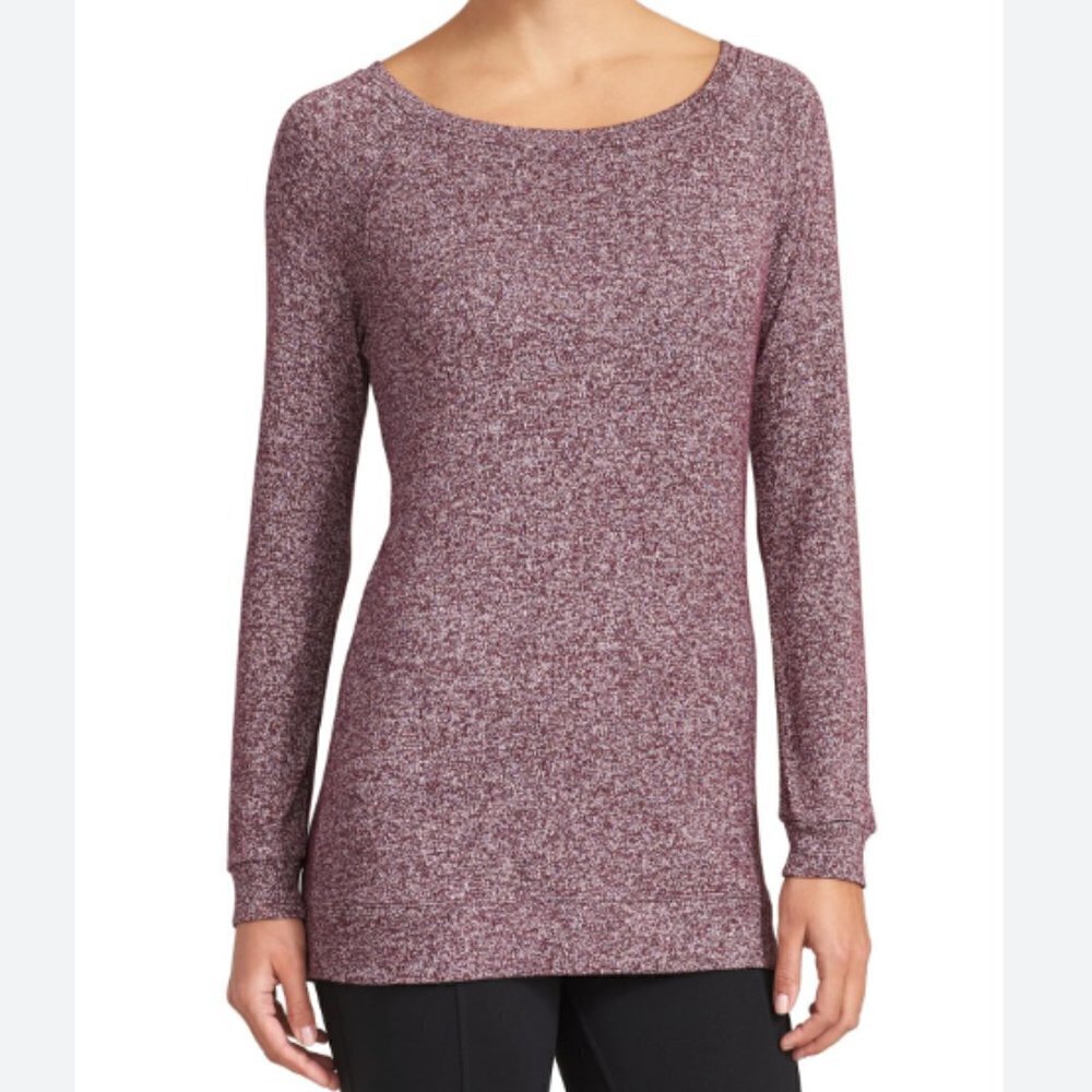 ATHLETA Pose Top Chianti Marl (Wine Red/Purple Heather) XL 721605-02